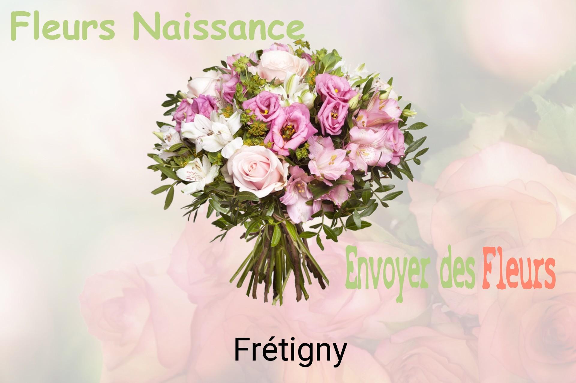 Bouquet de fleurs de naissance livré à Frétigny
